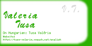 valeria tusa business card